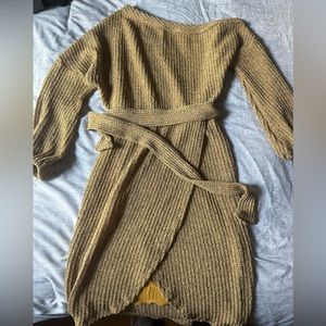 Off the Shoulder Sweater Dress